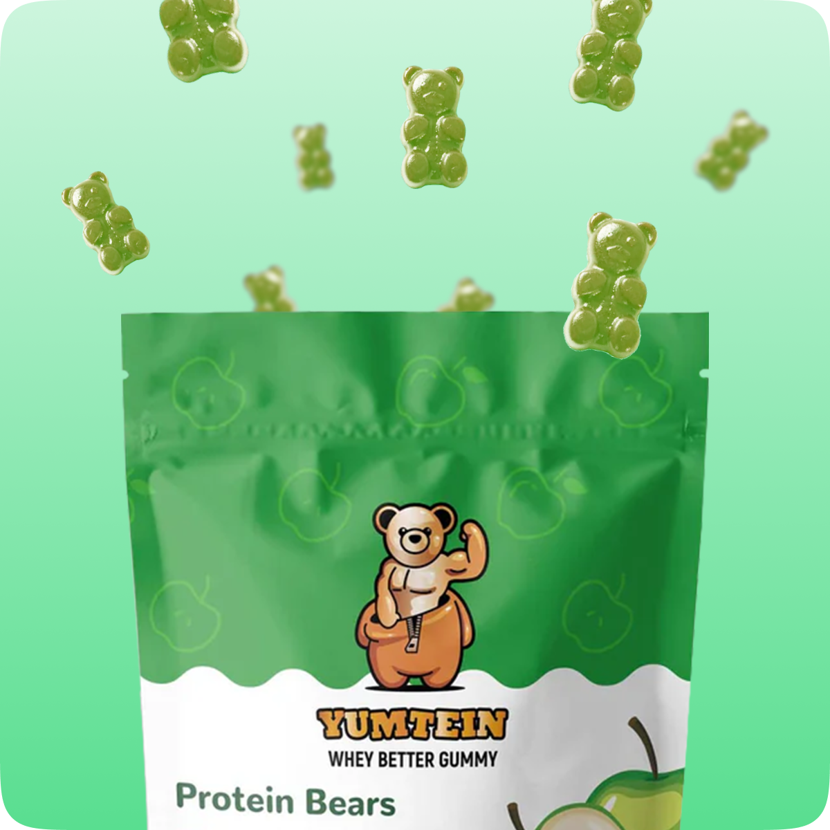 Green Apple Protein Gummy Bears