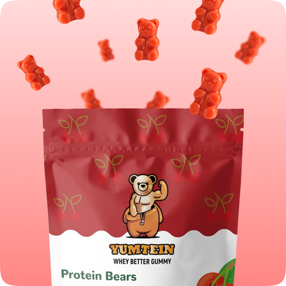 Cherry Protein Gummy Bears