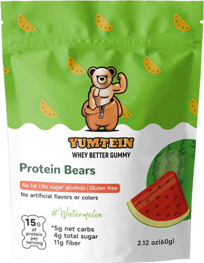 Watermelon Protein Gummy Bears (Pack of 6)