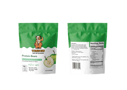 Green Apple Protein Gummy Bears (Pack of 6)