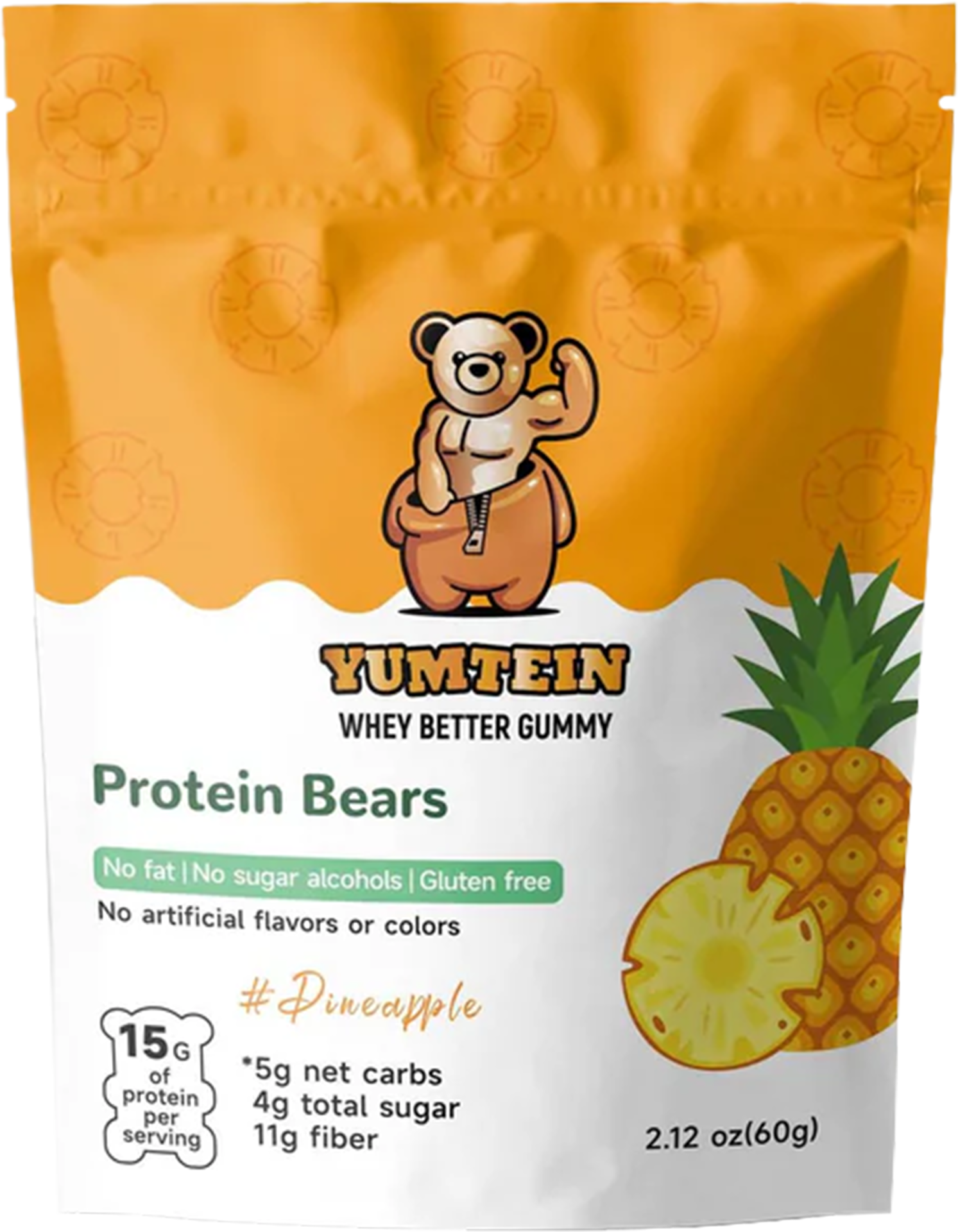 Pineapple Protein Gummy Bears