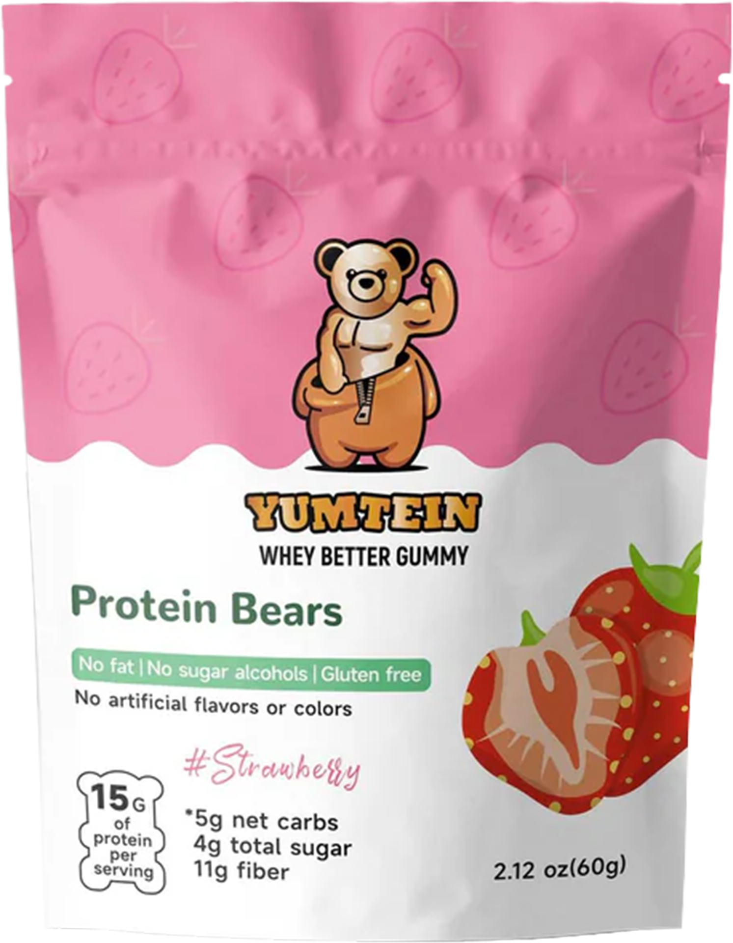 Strawberry Gummy Protein Bears