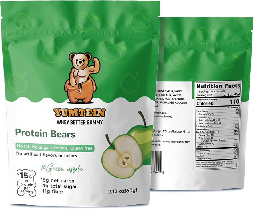 Green Apple Gummy Protein Bears