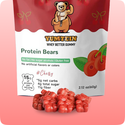 Cherry Gummy Protein Bears