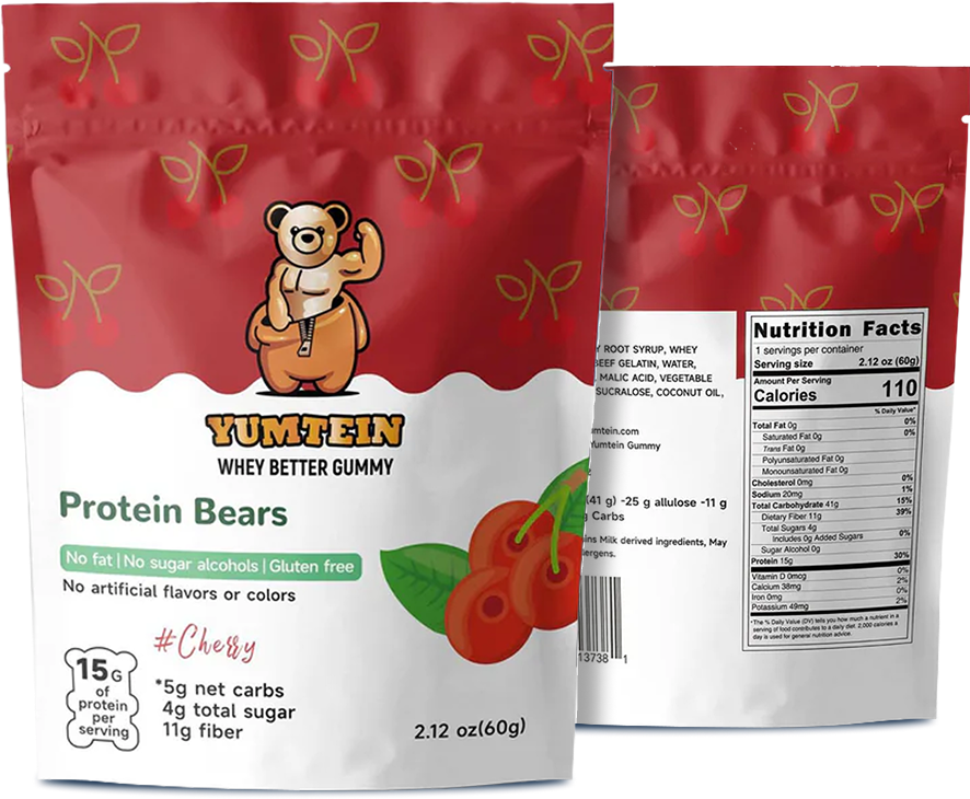 Cherry Gummy Protein Bears