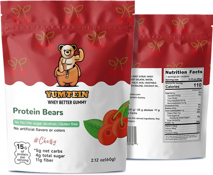 Cherry Gummy Protein Bears