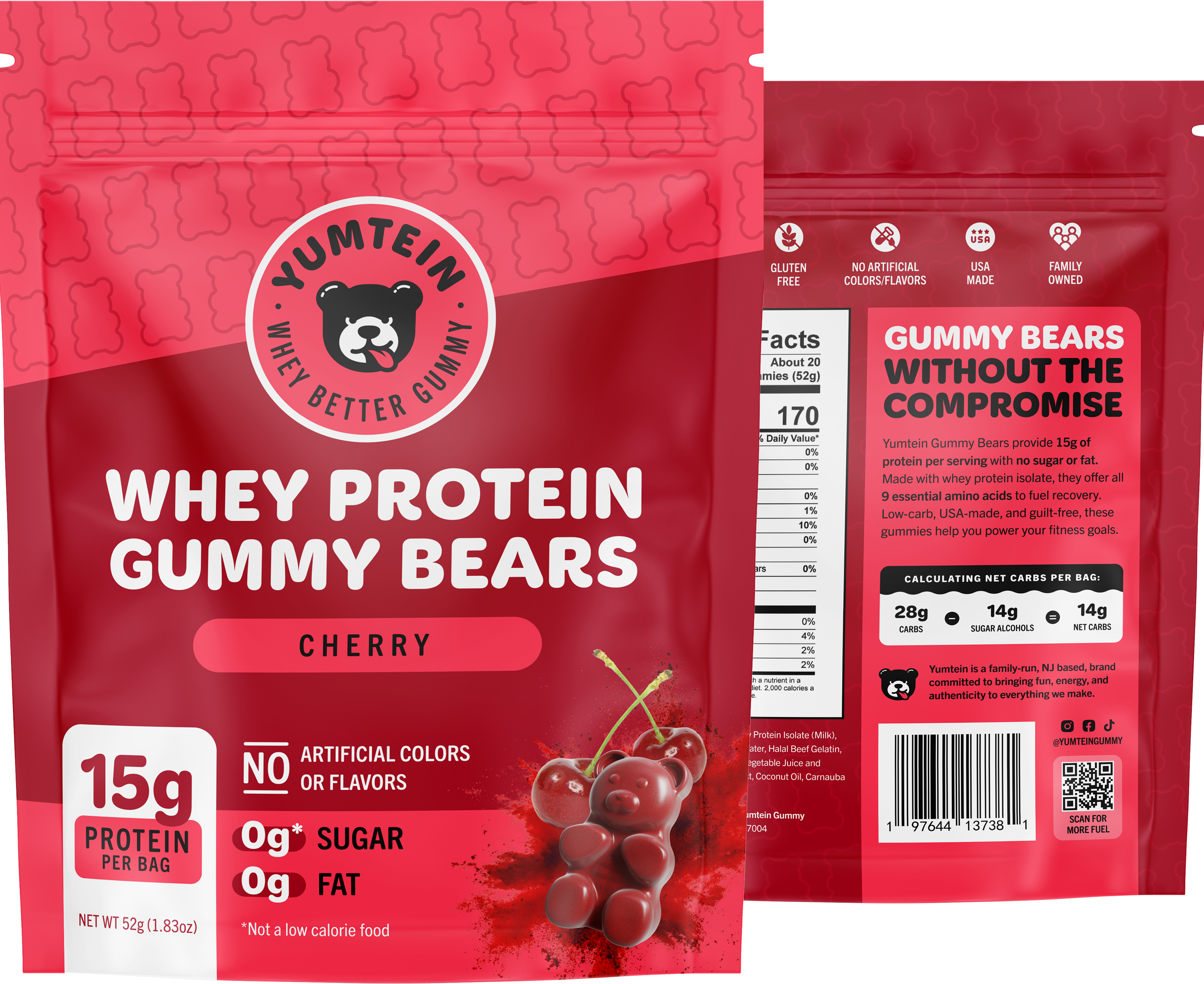 Cherry Protein Gummy Bears