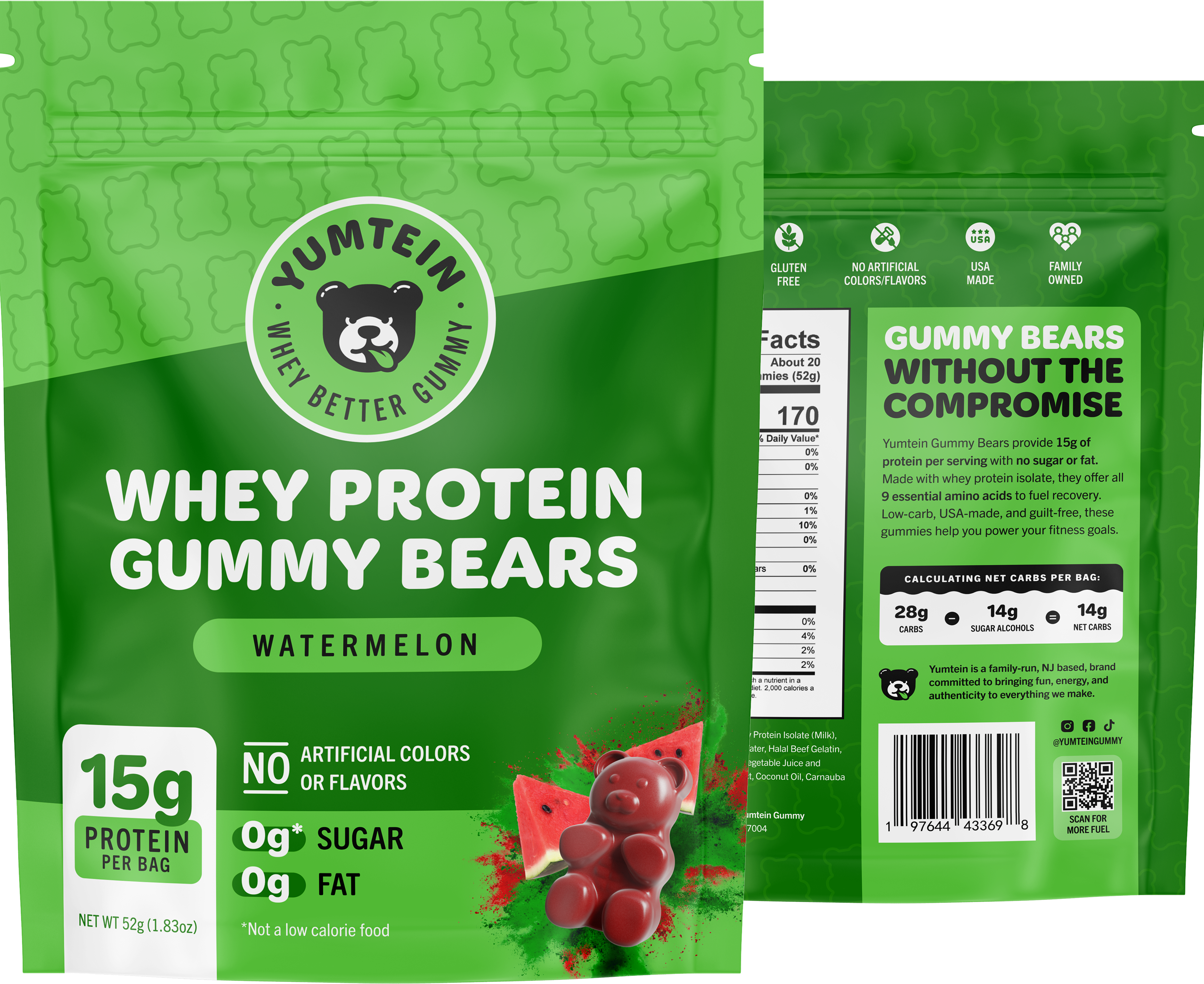 Watermelon Protein Gummy Bears