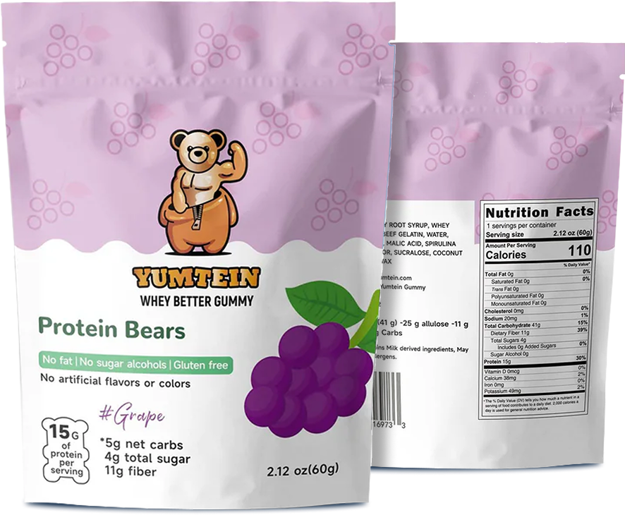 Grape Gummy Protein Bears