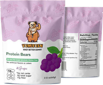 Grape Gummy Protein Bears