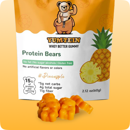 Pineapple Protein Gummy Bears