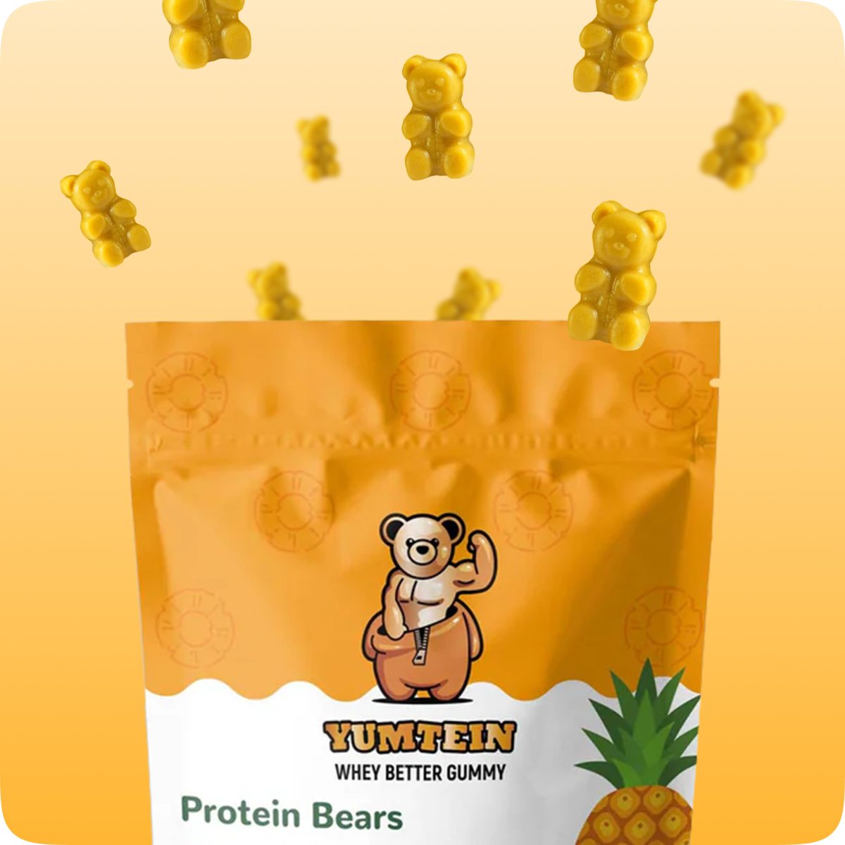 Pineapple Protein Gummy Bears