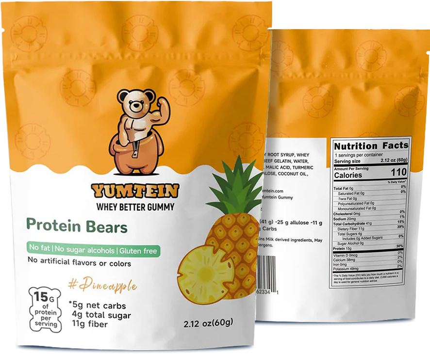 Pineapple Protein Gummy Bears