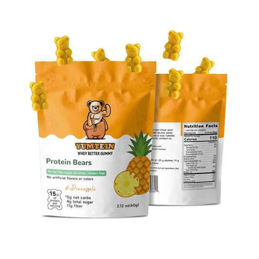 Pineapple Protein Gummy Bears (Pack of 6)