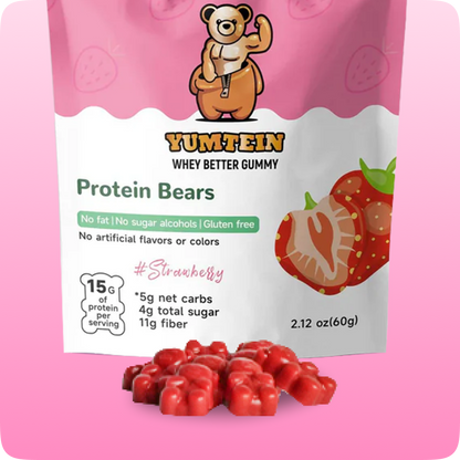 Strawberry Gummy Protein Bears