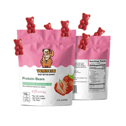 Strawberry Protein Gummy Bears (Pack of 6)