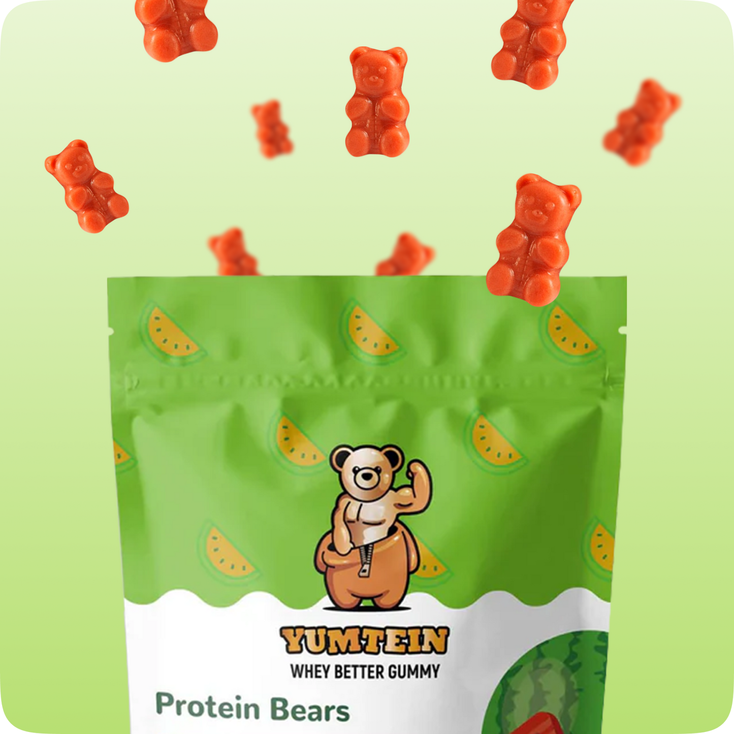 Watermelon Gummy Protein Bears