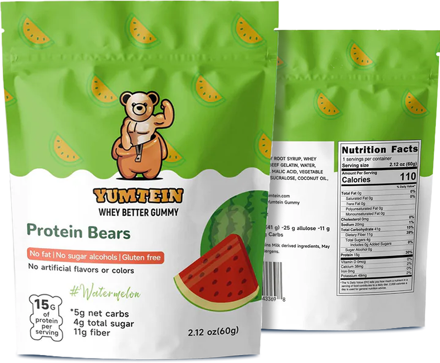 Watermelon Gummy Protein Bears