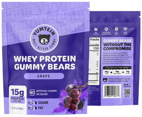 Grape Gummy Protein Bears