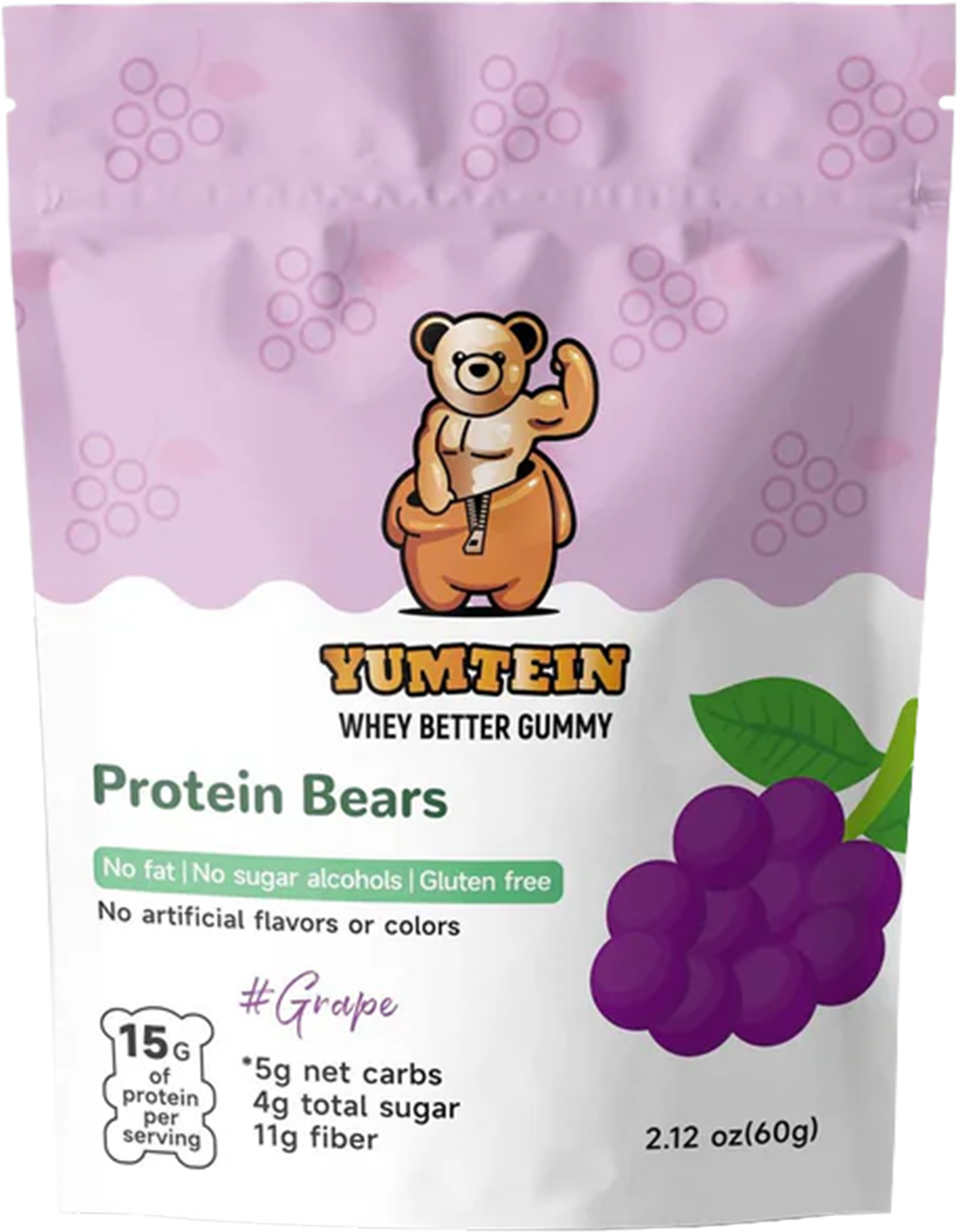 Grape Gummy Protein Bears