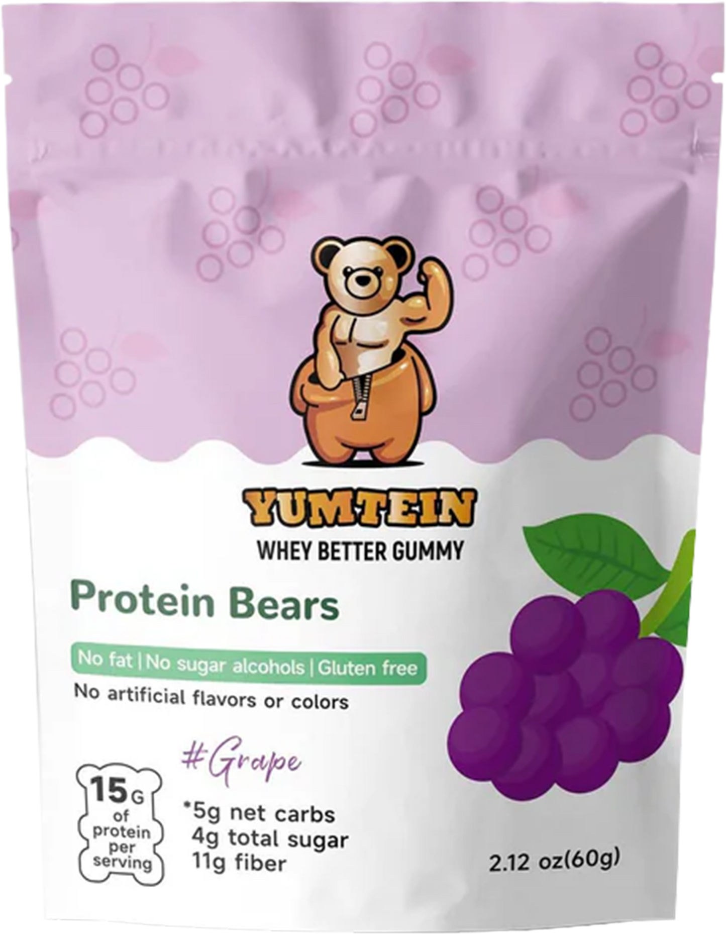 Yumtein Gummy Bears Grape (Pack of 6)