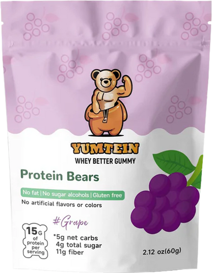 Yumtein Gummy Bears Grape (Pack of 6)