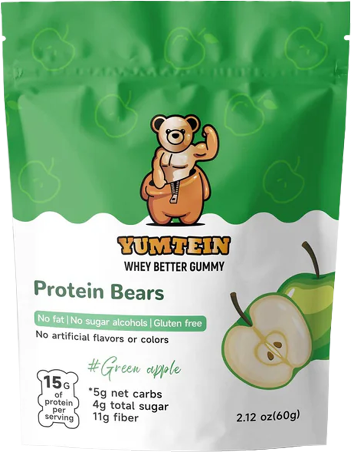 Green Apple Gummy Protein Bears